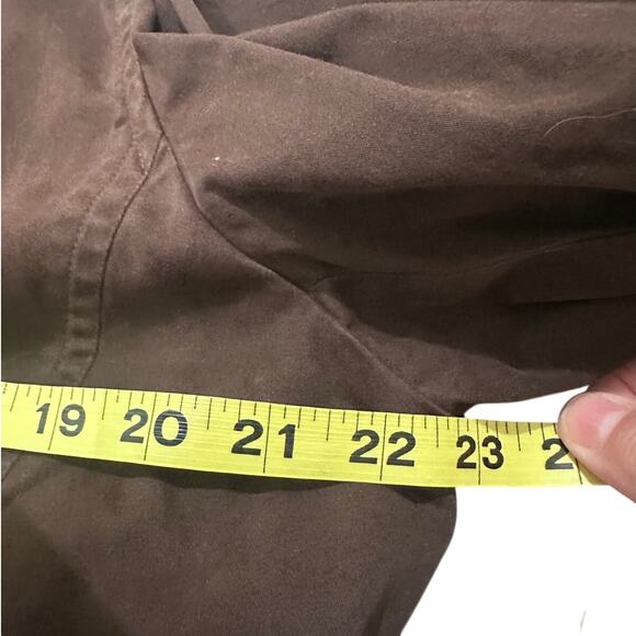 Talbots Woman Petites Stretch Blazer Jacket Brown With Velvet Trim, size 14W - Picture 6 of 8